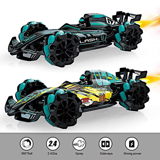 Carro de Carreras De Control Remoto R/C Con Reloj Y Disparador De Niebla