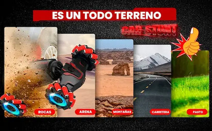 Carro a control remoto y sensor de movimientos con pulsera - Stunt Car